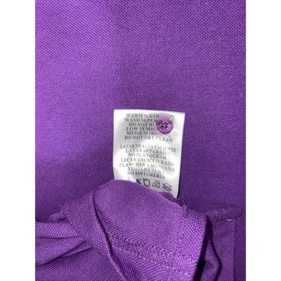 Franky Max Polo Shirt Mens XL Purple Short Sleeve Big Pony Men Sleeve Number Men - Picture 13 of 15